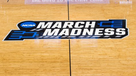 HARTFORD, CT - MARCH 21: A general view of the NCAA logo during the first round of March Madness on March 21, 2019, at XL Center in Hartford, CT. (Photo by M. Anthony Nesmith/Icon Sportswire via Getty Images)