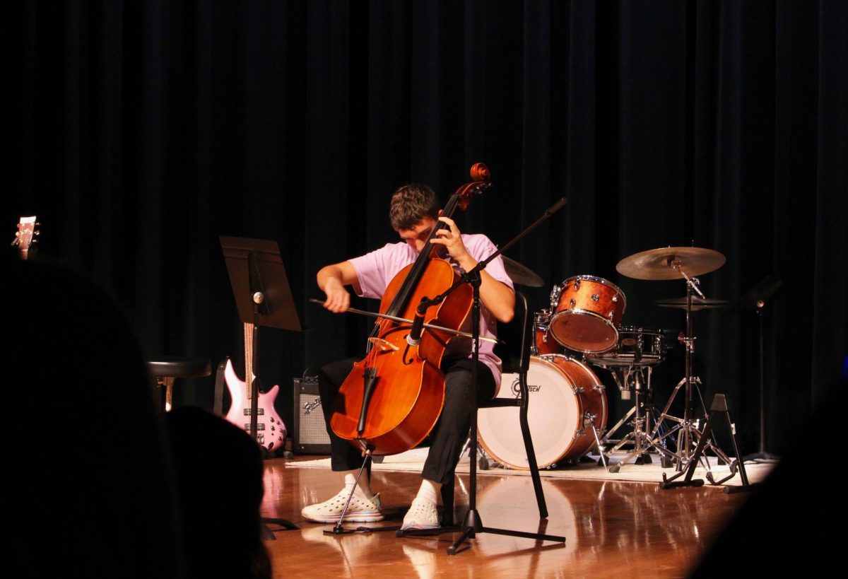 Christian Blouch on the cello