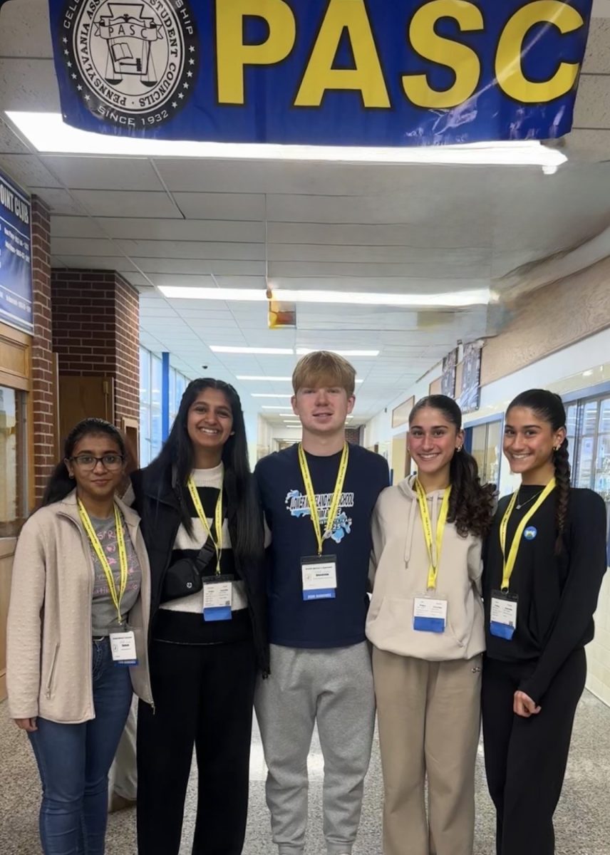 LMHS Student Council at PASC (Left to Right: Sarah Goldy, Gabriella Daniel, Breaden Flood, Roya Rosala, Mia Rosala)